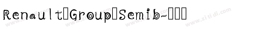 Renault Group Semib字体转换